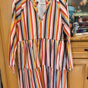 J.crew casual dress colorful Size Medium. Never worn wrinkled in closet. No mark